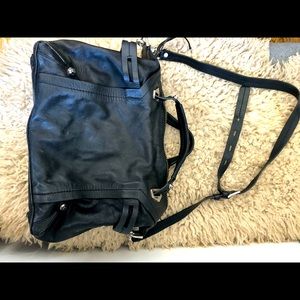Black leather purse from NYC
